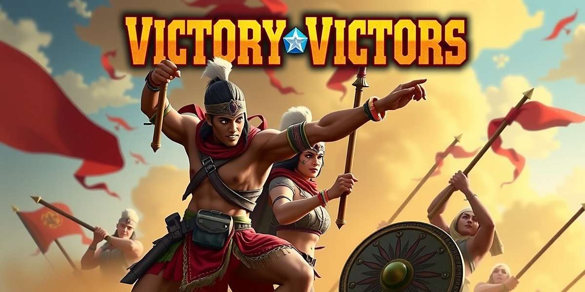 Victory Victors Official Cover Victory Victors game cover showing Indian warriors in battle